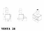 Печь-мангал VESTA 38 (Корпус жарочной камеры из черного металла 6мм)