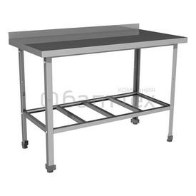 Стол производственный с бортом Restoinox СП-18/8-БР-ЭН