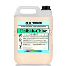 Моющее щелочное дезинфицирующее средство UNIBAK-Chlor, 5 л Ecoprofchem